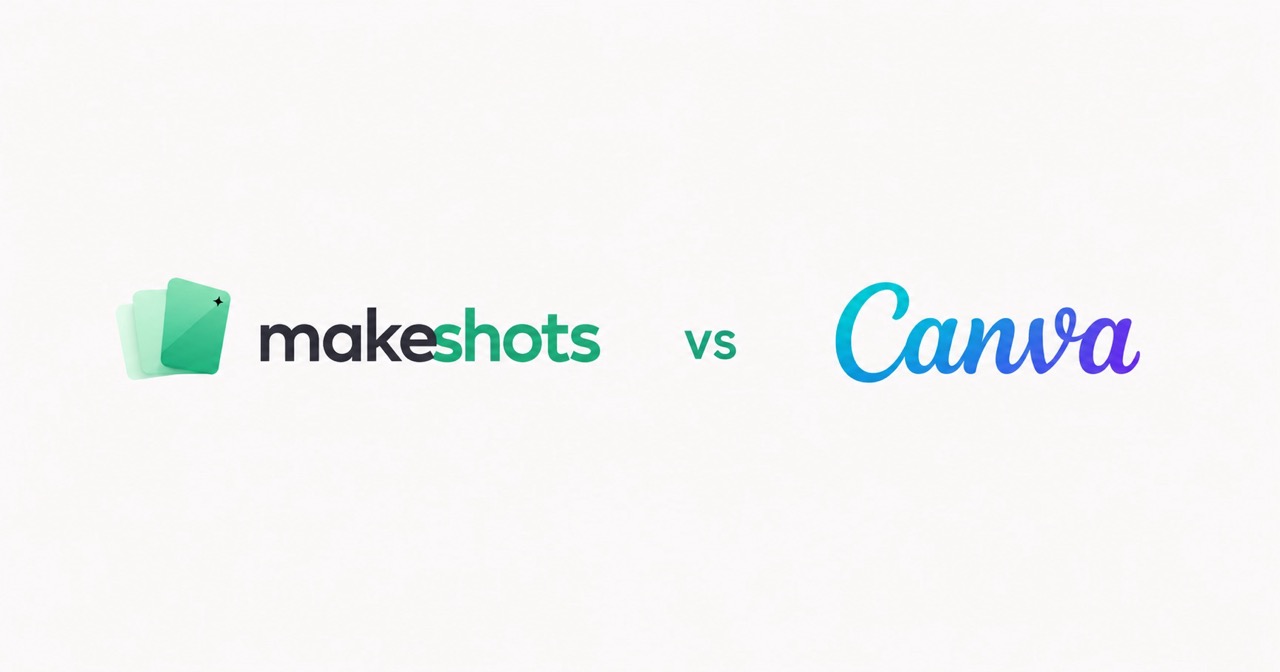 Making App Store screenshots in Canva versus Makeshots